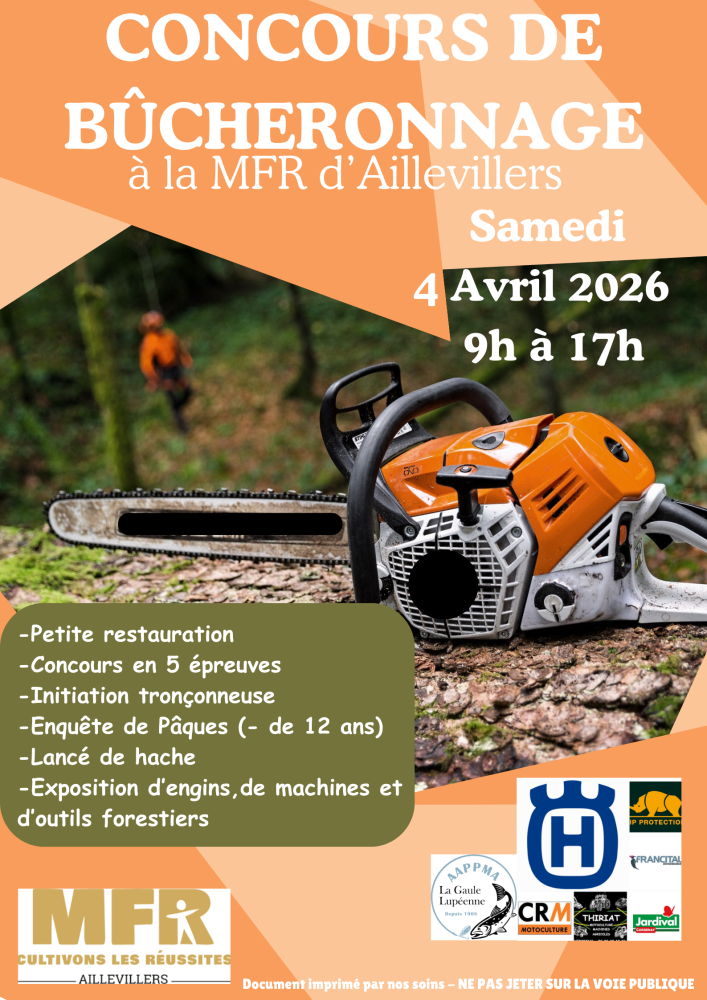 Concours de bûcheronnage 2026 Concours de bûcheronnage 2026